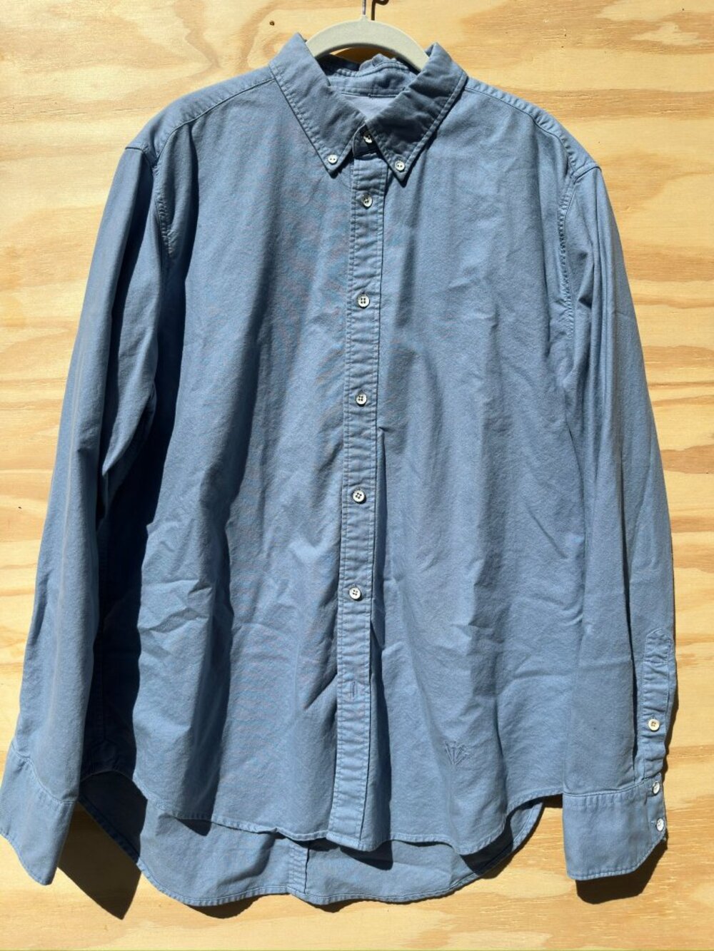 Rag & Bone oversized blue mens button down shirt large excellent condition